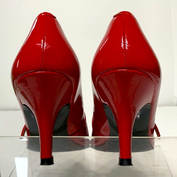 Red patent Mary Jane heels BODEN - Picture 7 of 14